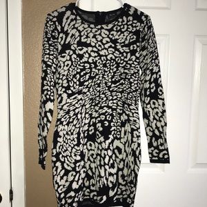 leopard Sweater dress